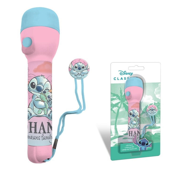 Disney Lilo & Stitch LED-lampa, ficklampa 21 cm