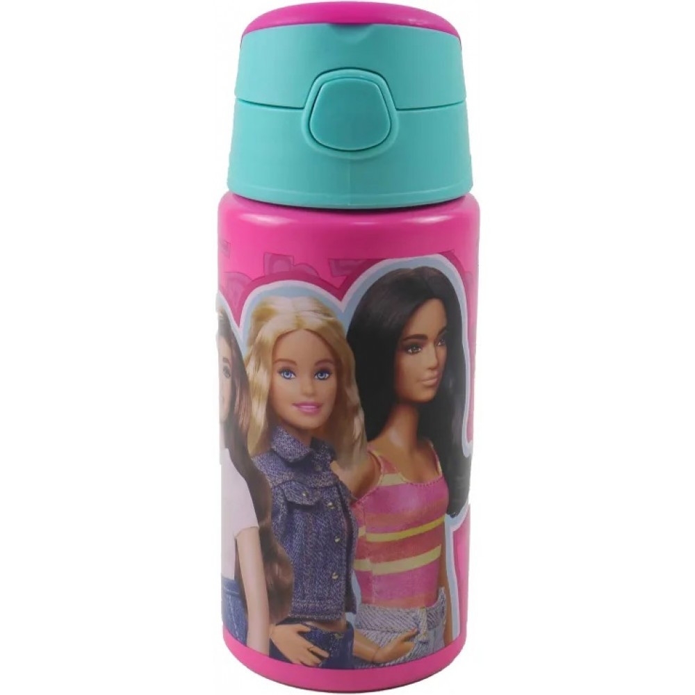 Aluminiumsflaske 500 ml med krok - Barbie Love