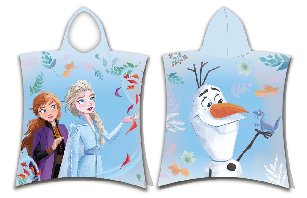 Disney Frost Blå badhandduk poncho 50x115 cm