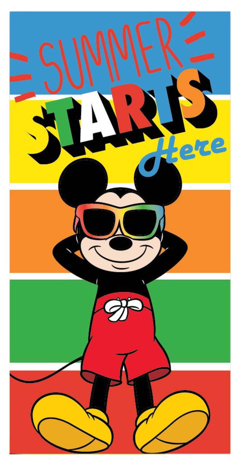Disney Mickey Pyyhe kylpyyn ja rannalle 70x137 cm (Nopeasti kuivuva) | CDON
