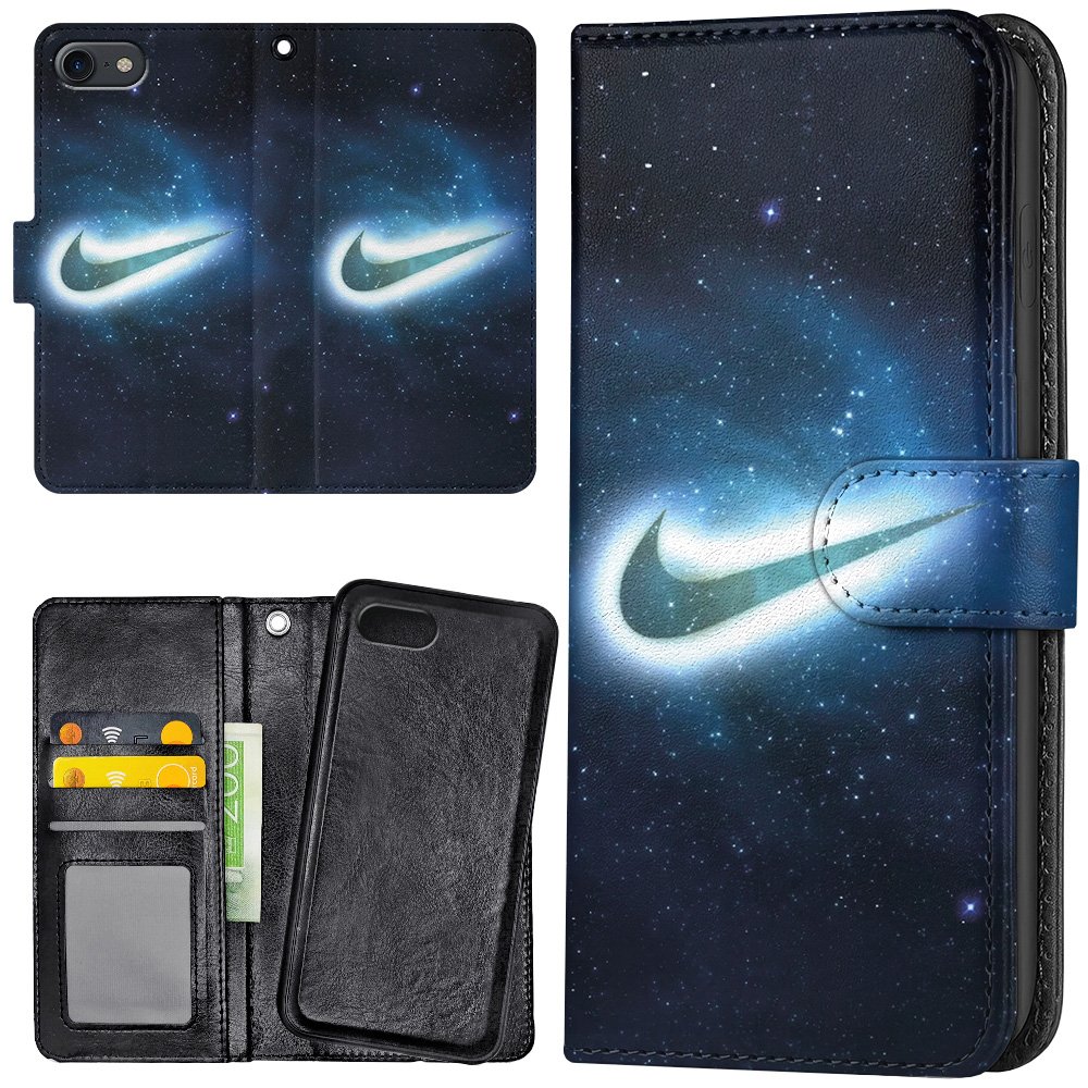 iPhone 16e/17e - Plånboksfodral/Skal Nike Yttre Rymd