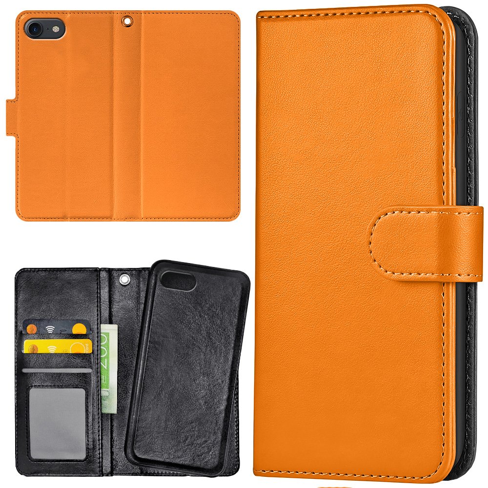 iPhone 16e/17e - Plånboksfodral/Skal Orange