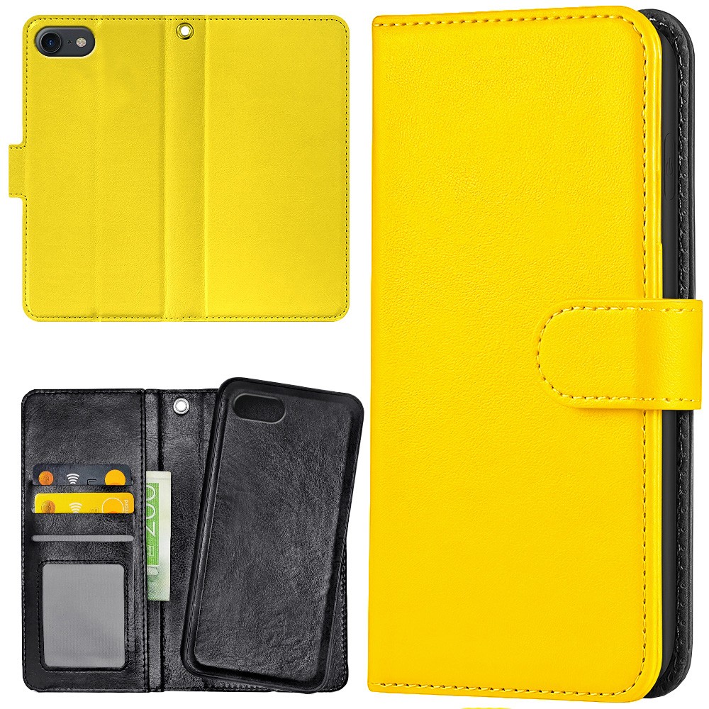 iPhone 16e/17e - Plånboksfodral/Skal Gul