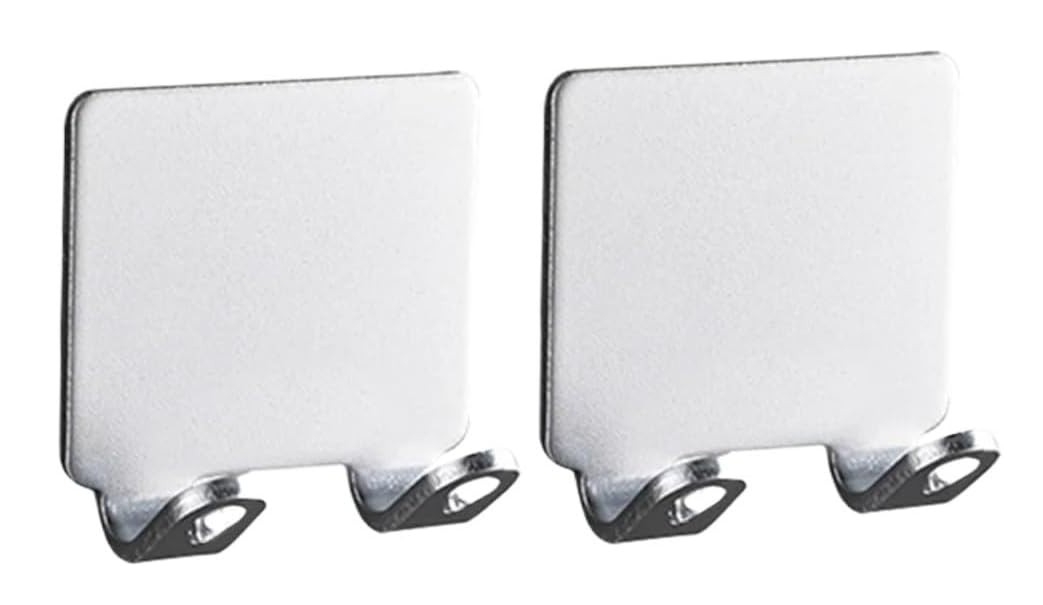 Baderomskroker / Veggkroker / Kroker i metall - 2stk - Silver