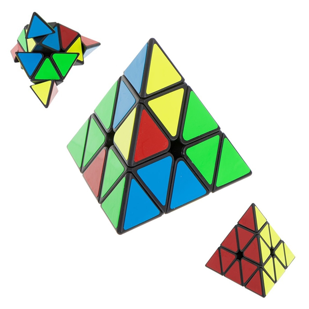 Pyramidepuslespill (Pyraminx) - Vridbar puslekube