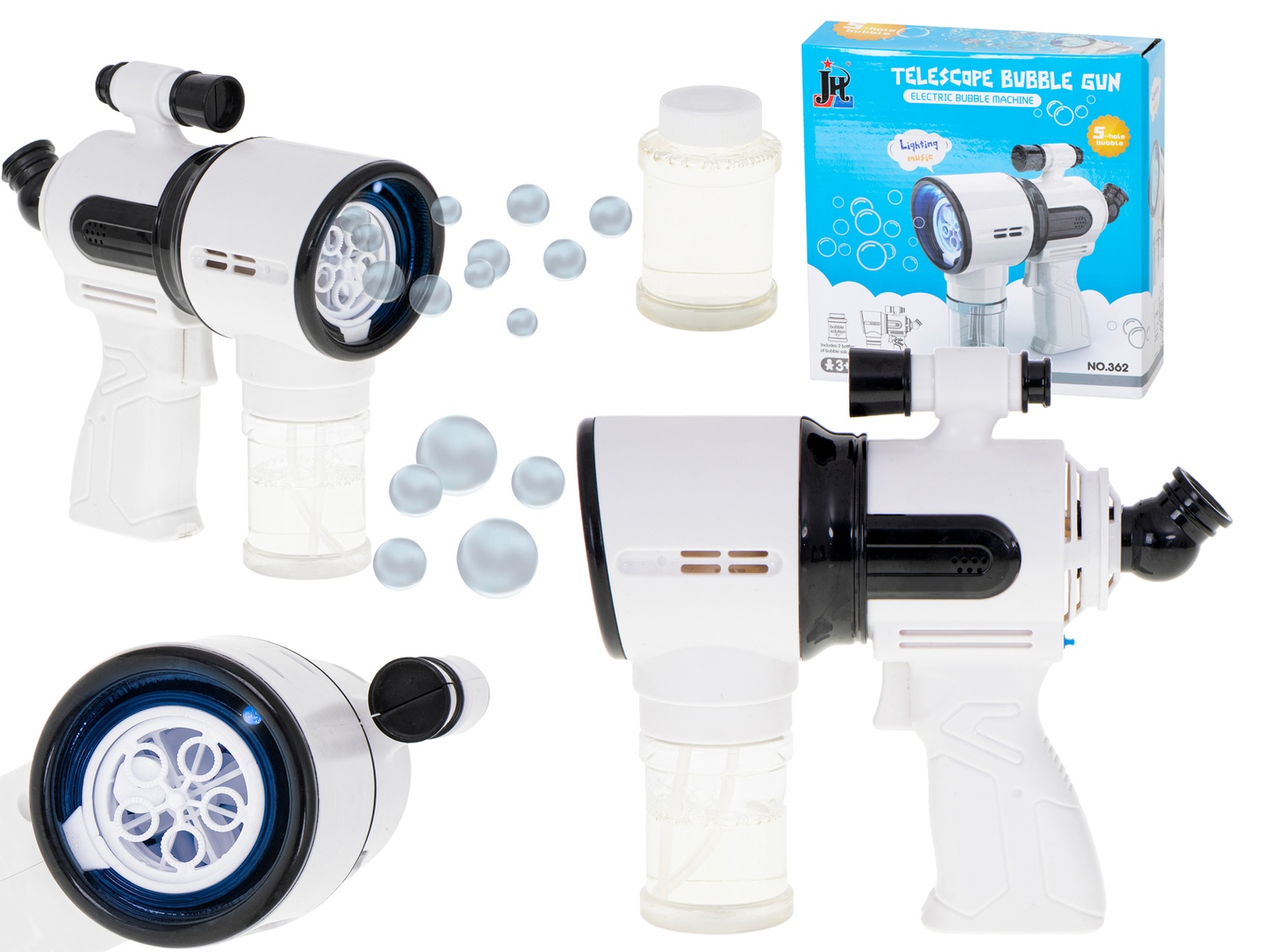 Såpeboblepistol - Batteridrevet pistol såpebobler