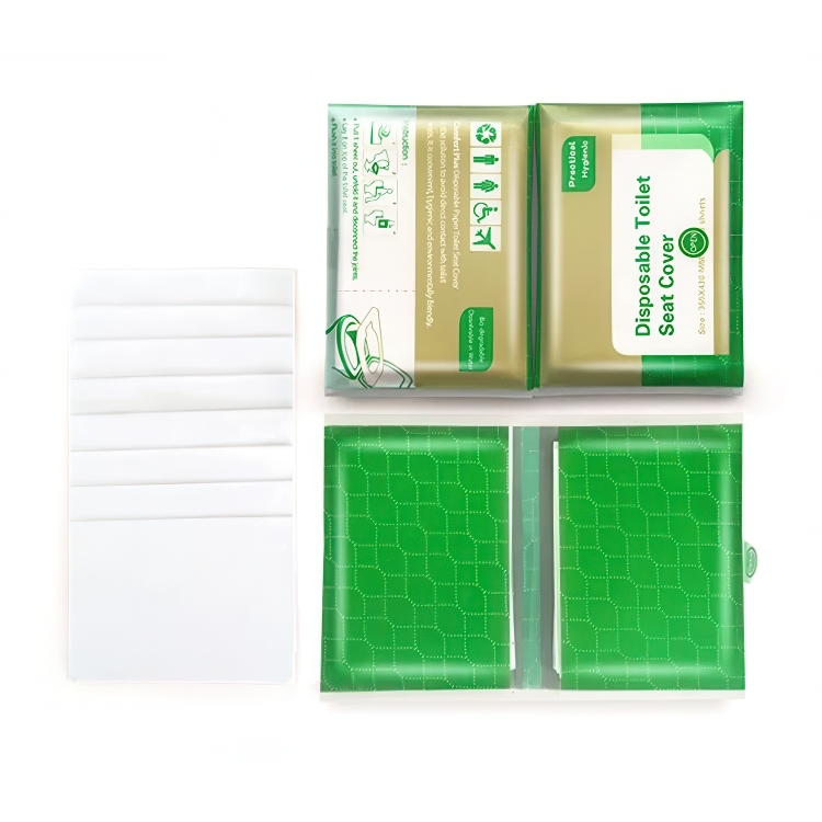 Spolbart Toalettskydd / Engångsöverdrag för Toalettsits - 10-Pack
