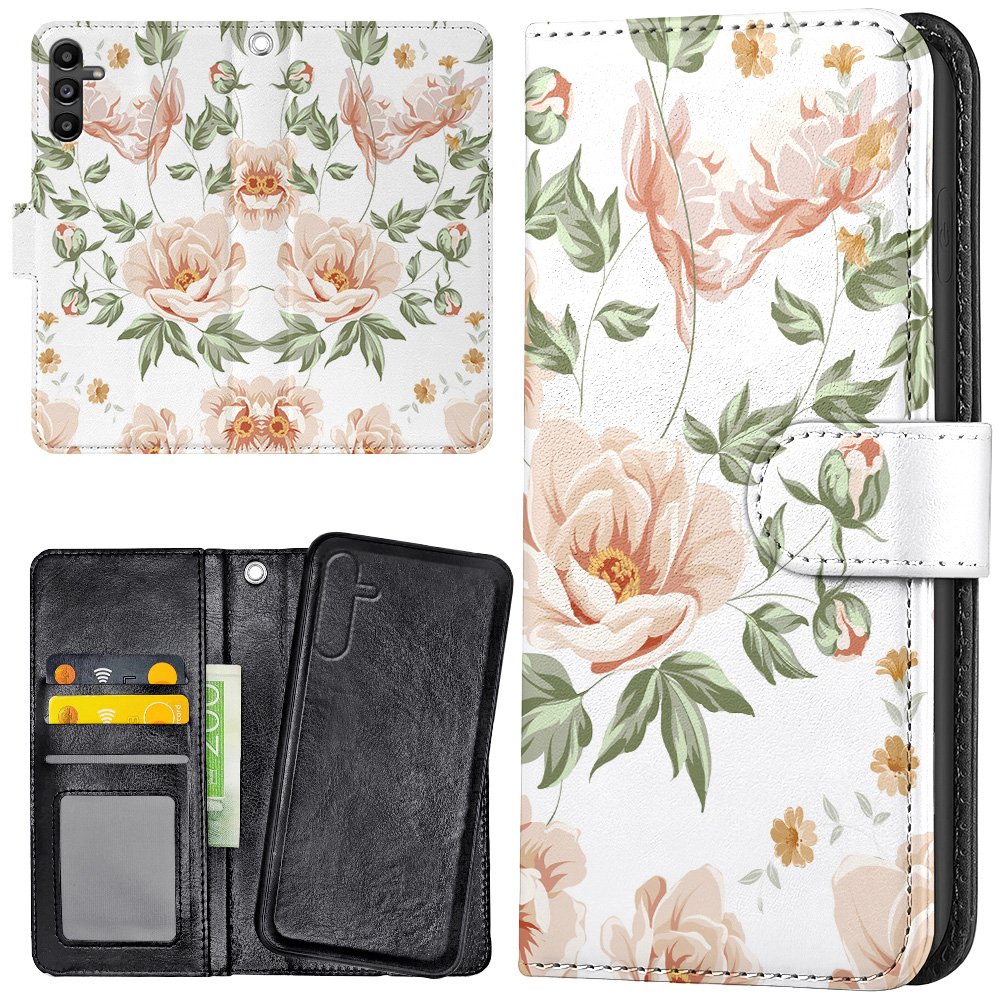 Samsung Galaxy A36 5G - Plånboksfodral/Skal Blommönster