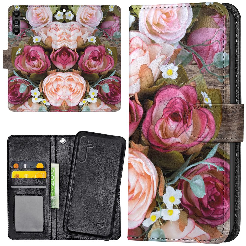 Samsung Galaxy A36 5G - Plånboksfodral/Skal Blommor