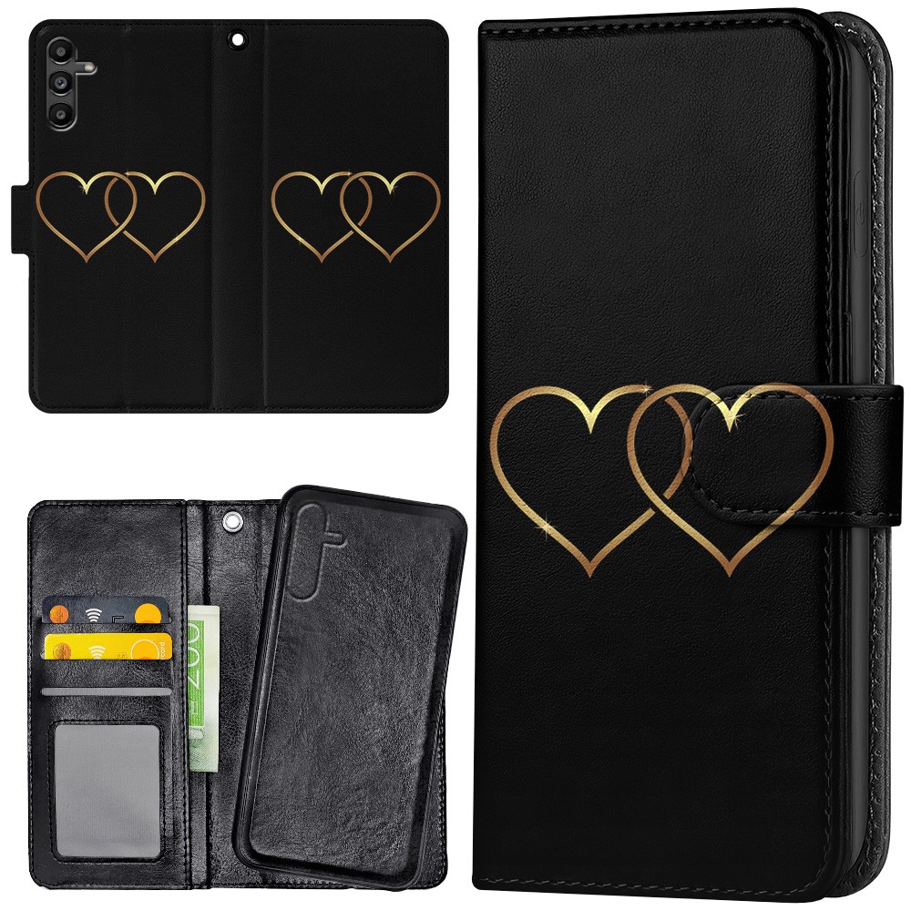 Samsung Galaxy A56 5G - Plånboksfodral/Skal Double Hearts