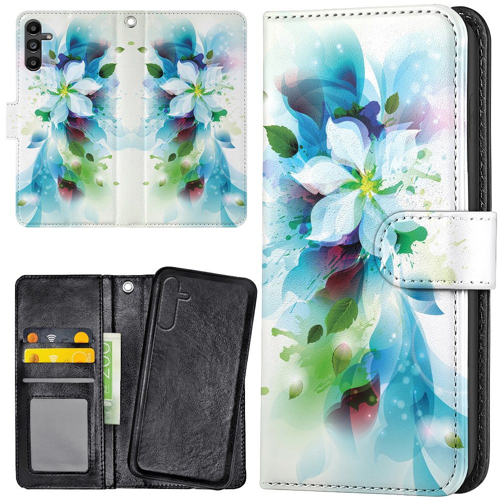 Samsung Galaxy A56 5G - Plånboksfodral/Skal Blomma