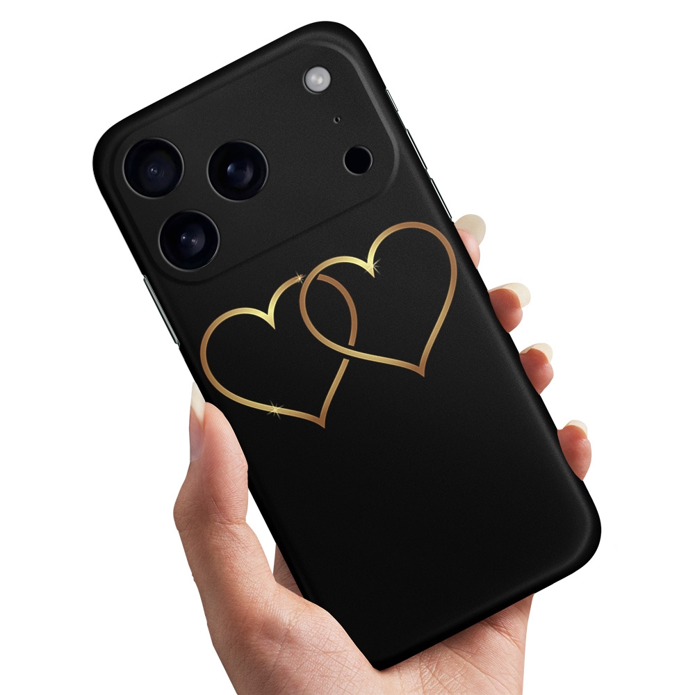 Skal / Mobilskal till iPhone 17 Pro - Double Hearts
