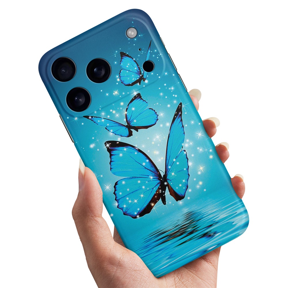 Skal / Mobilskal till iPhone 17 Pro Max - Glittrande Fjärilar