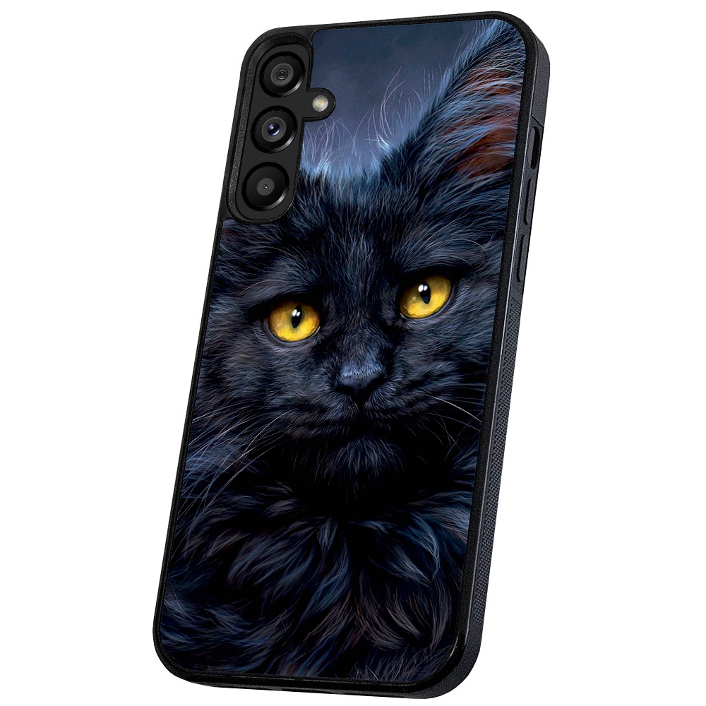 Samsung Galaxy S25 FE - Skal/Mobilskal Svart Katt