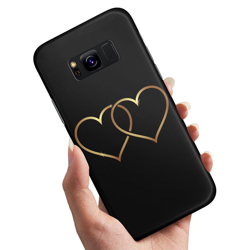 Skal / Mobilskal till Samsung Galaxy S8 - Double Hearts