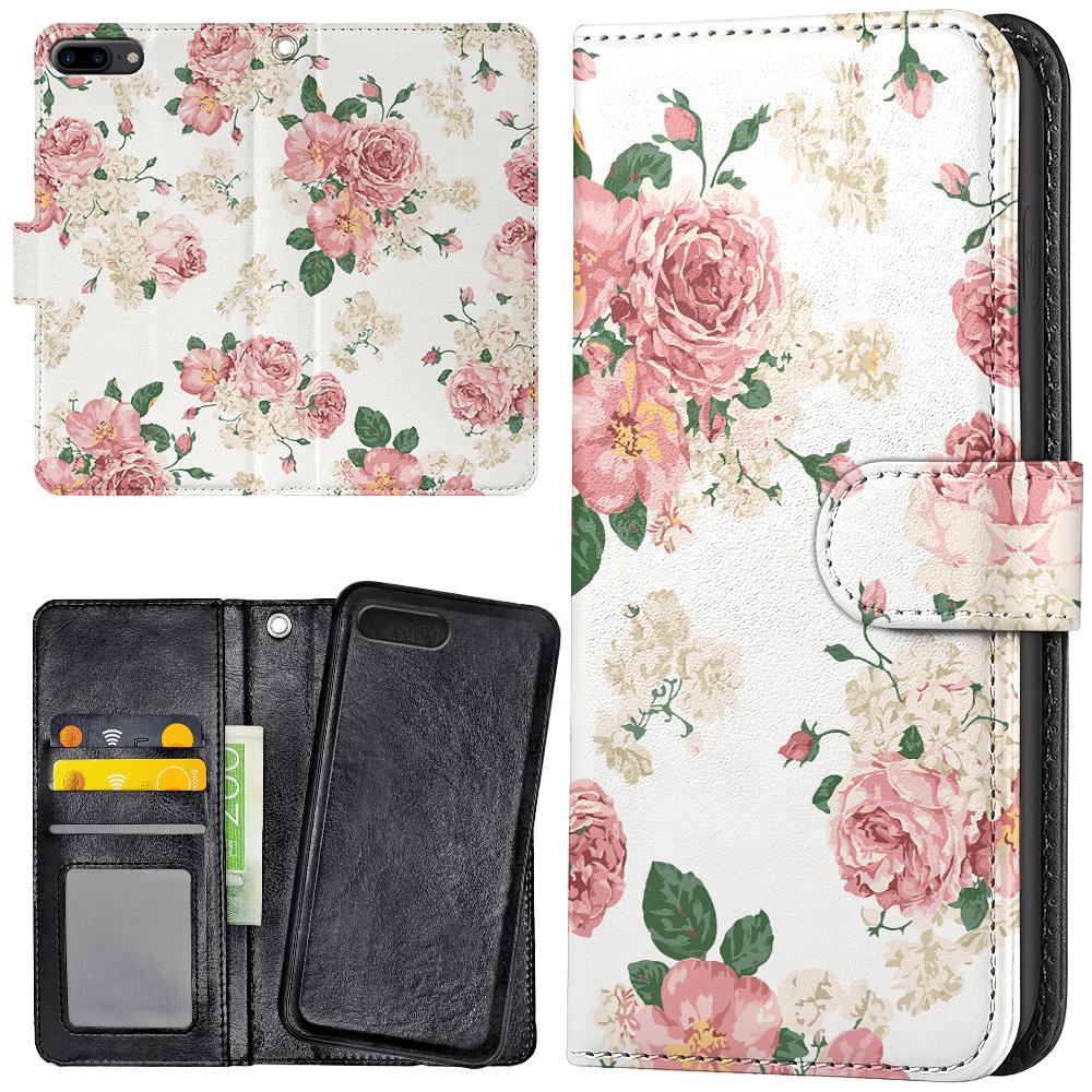 Honor 10 - Plånboksfodral/Skal Retro Blommor