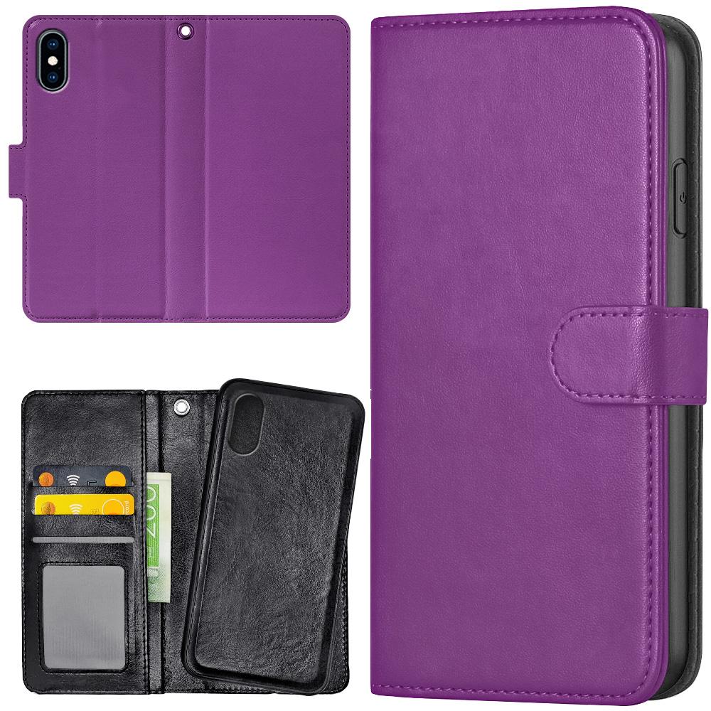 iPhone X/XS - Lommebok Deksel Lilla