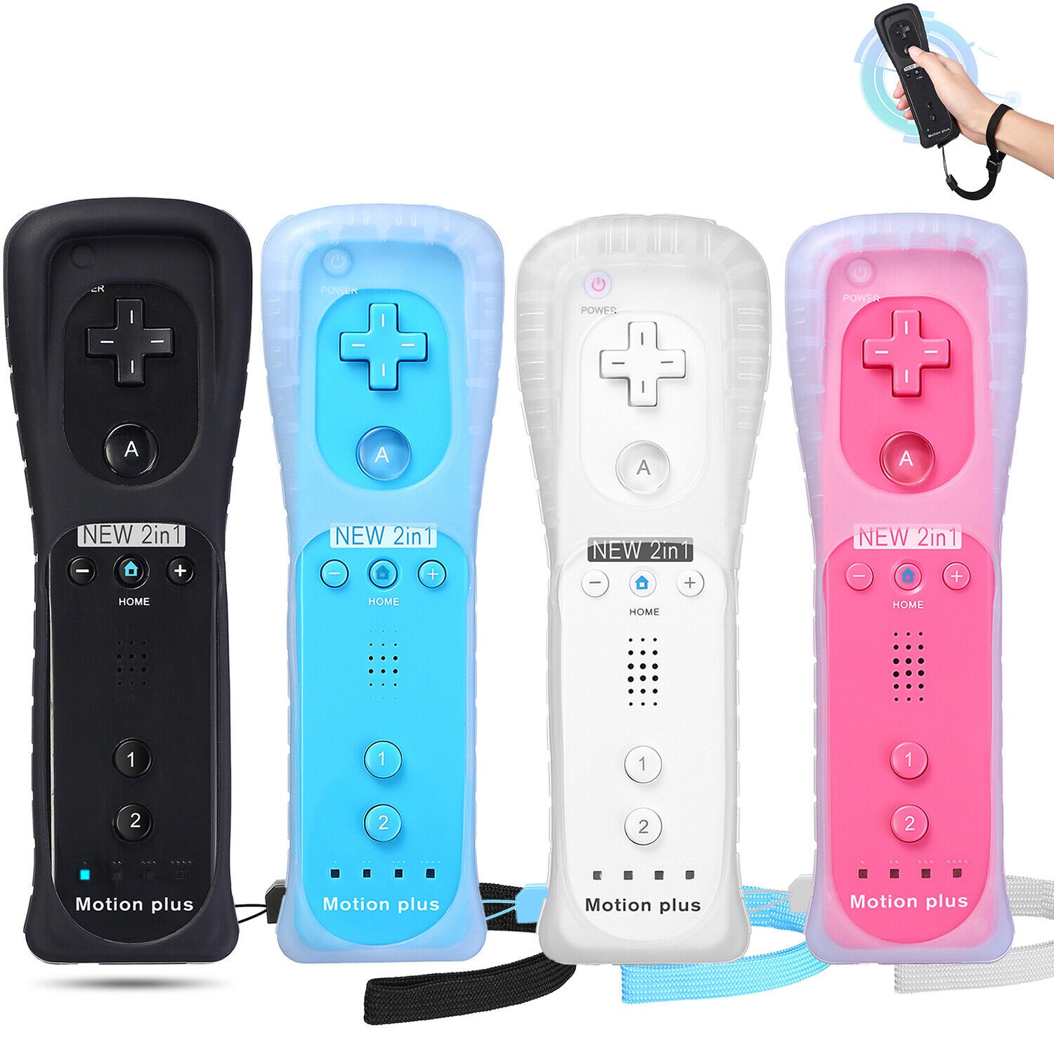 Handkontroll kompatibel med Nintendo Wii - Motion Plus