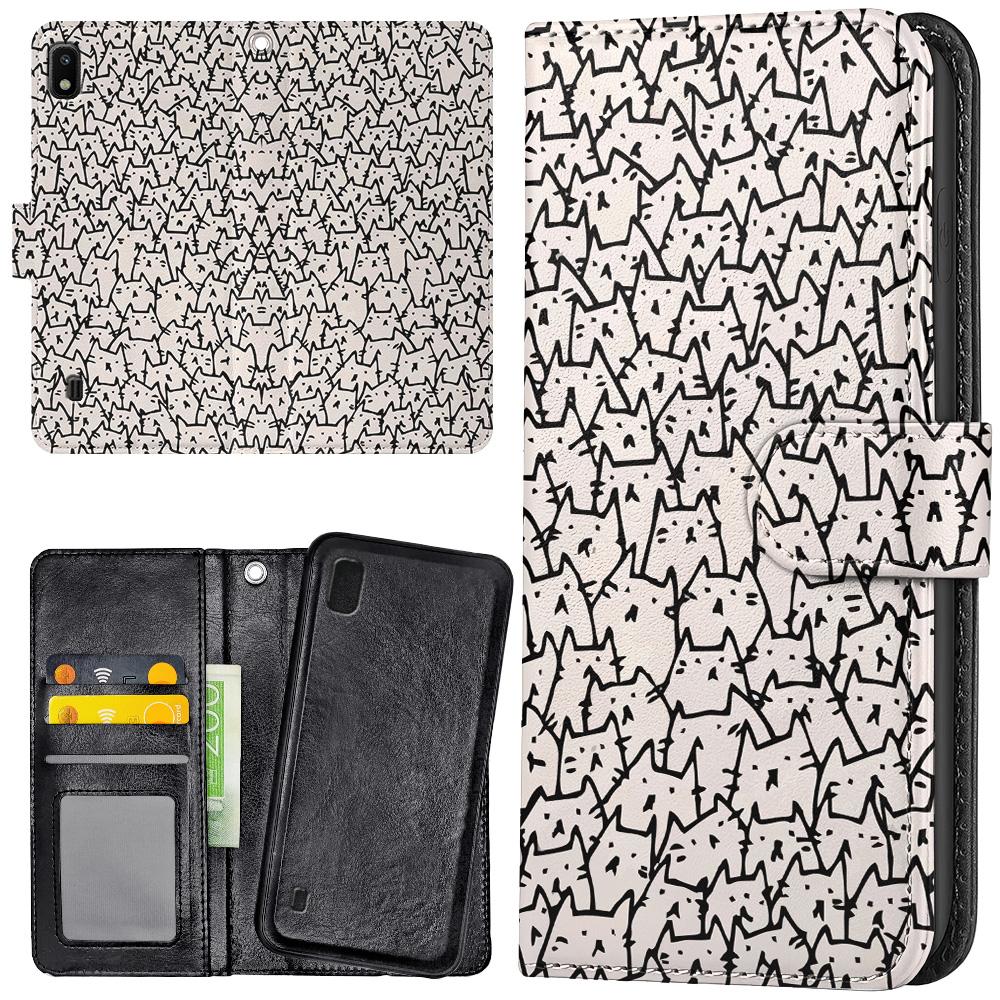 Galaxy A10 - Plånboksfodral/Skal Kattgrupp