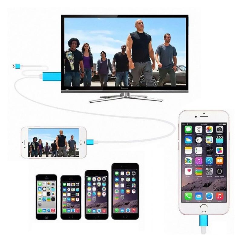 Mobil till TV Adapter - HDMI HDTV - 2m - Apple / iPhone