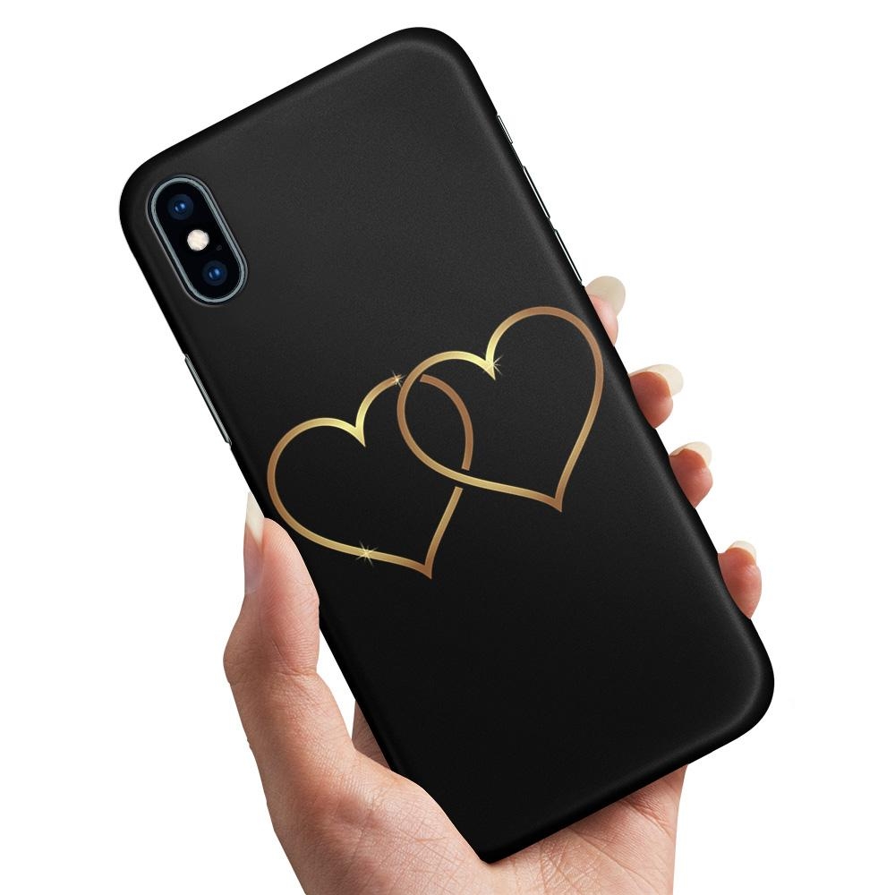 Skal / Mobilskal till iPhone XS Max - Double Hearts