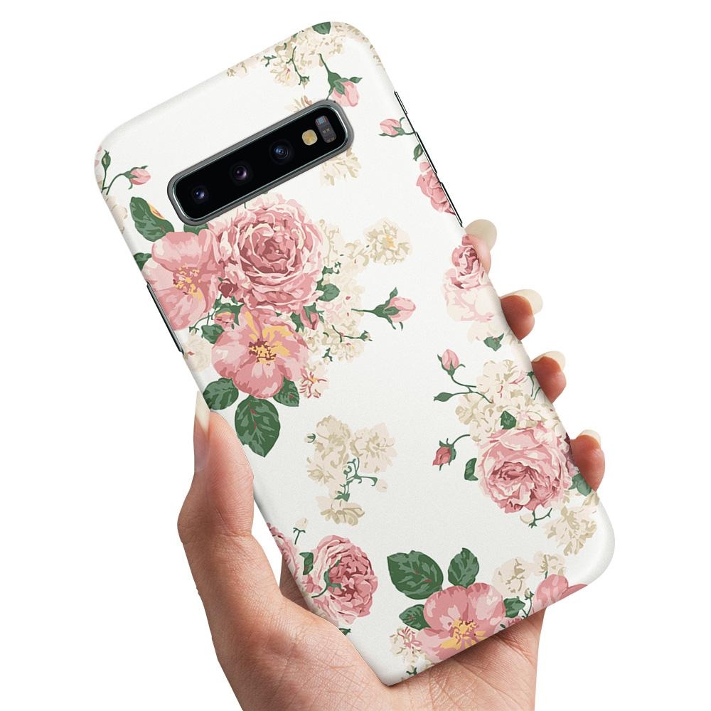 Skal / Mobilskal till Samsung Galaxy S10 - Retro Blommor