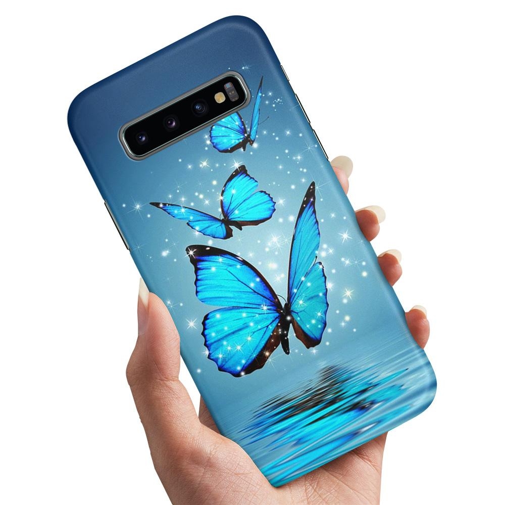 Skal / Mobilskal till Samsung Galaxy S10e - Glittrande Fjärilar