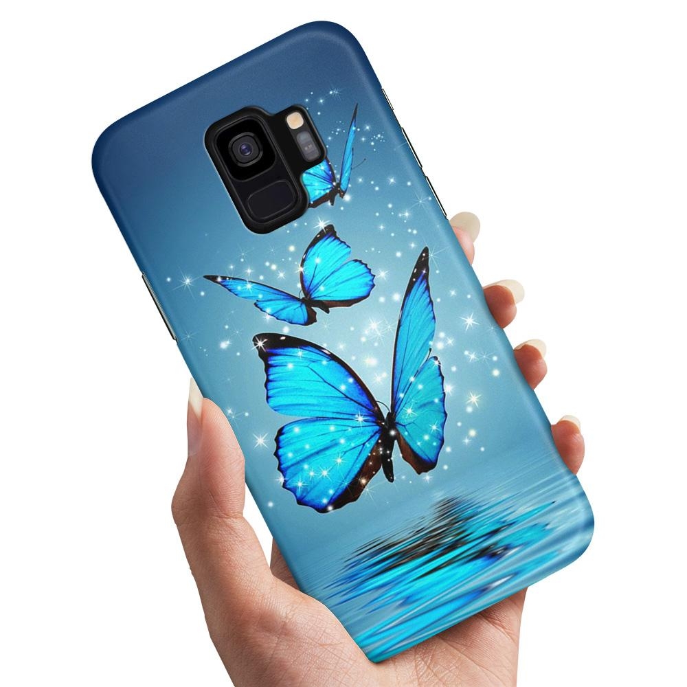 Skal / Mobilskal till Samsung Galaxy S9 - Glittrande Fjärilar