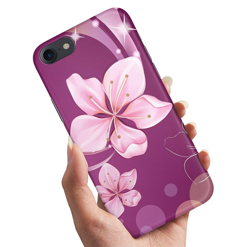 Skal / Mobilskal till iPhone 5 / 5S / SE - Vit Blomma