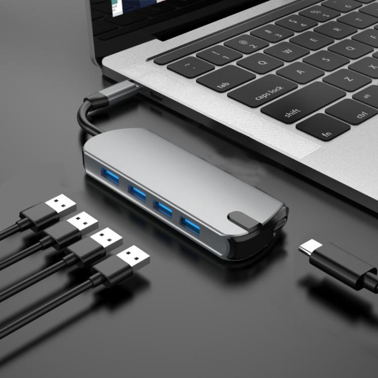 USB-C / Thunderbolt 3 til USB 3.0-Hub 5-Porter - Macbook
