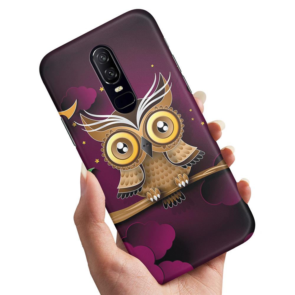 Skal / Mobilskal till OnePlus 8 - Ljusbrun Uggla