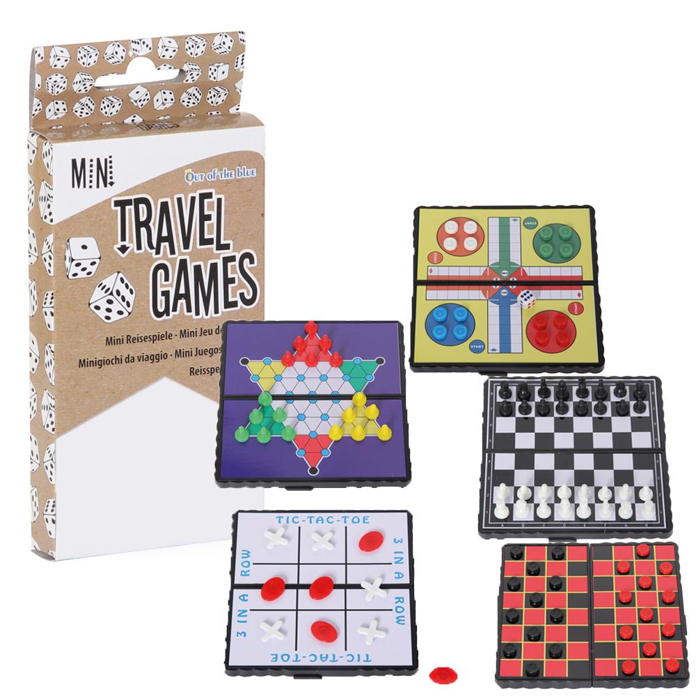 Magnetiska Mini Spel - Brädspel / Sällskapsspel / Familjespel - Fia med knuff (Ludo)