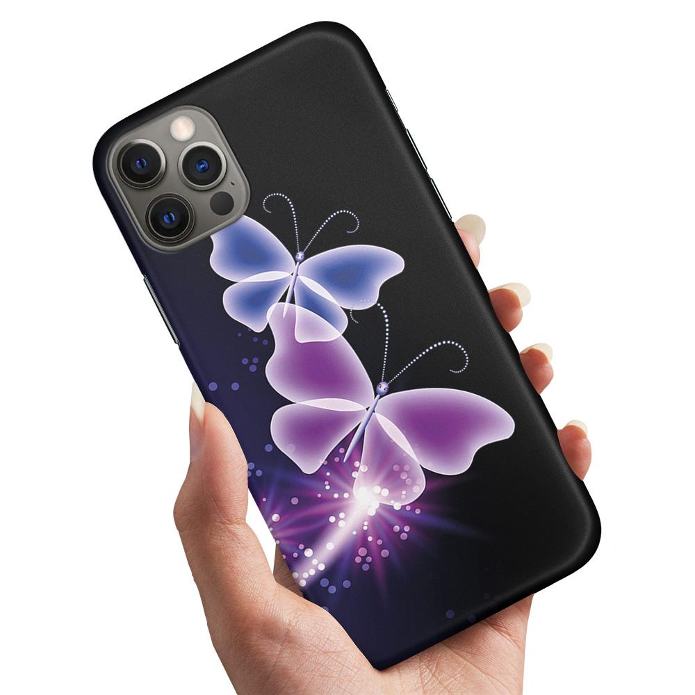 Skal / Mobilskal till iPhone 13 Pro Max - Lila Fjärilar