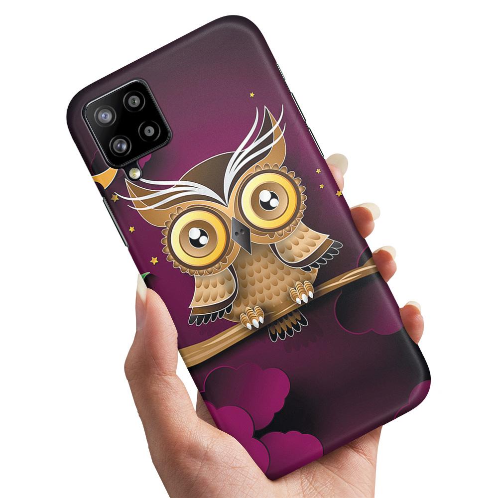 Skal / Mobilskal till Samsung Galaxy A12 - Ljusbrun Uggla