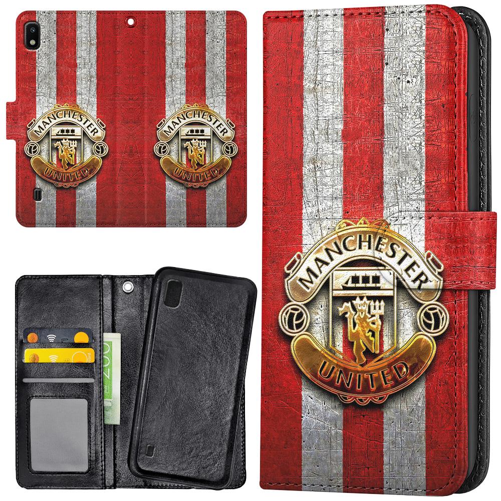 Galaxy A10 - Plånboksfodral/Skal Manchester United
