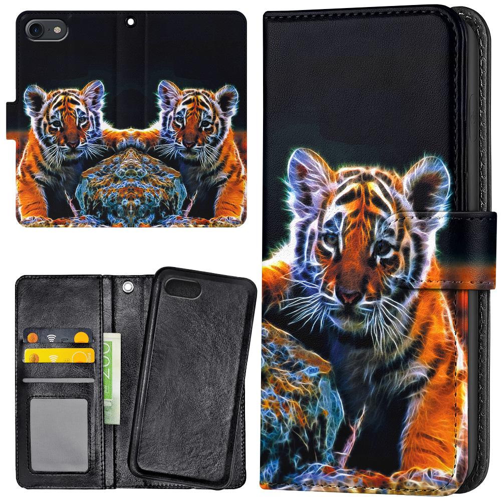 iPhone 6/6s Plus - Plånboksfodral/Skal Tigerunge
