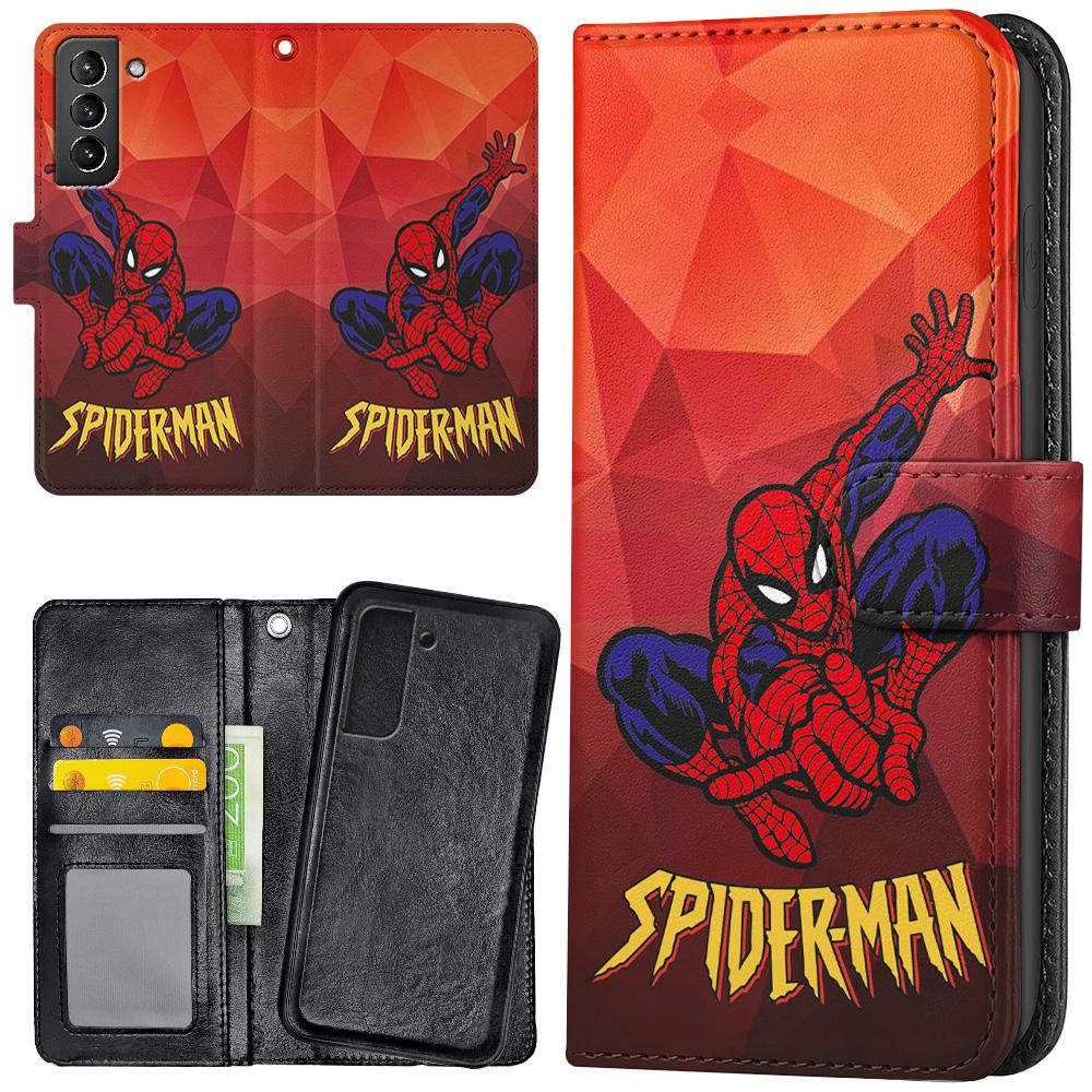Galaxy S21 Plus - Plånboksfodral/Skal Spider-Man
