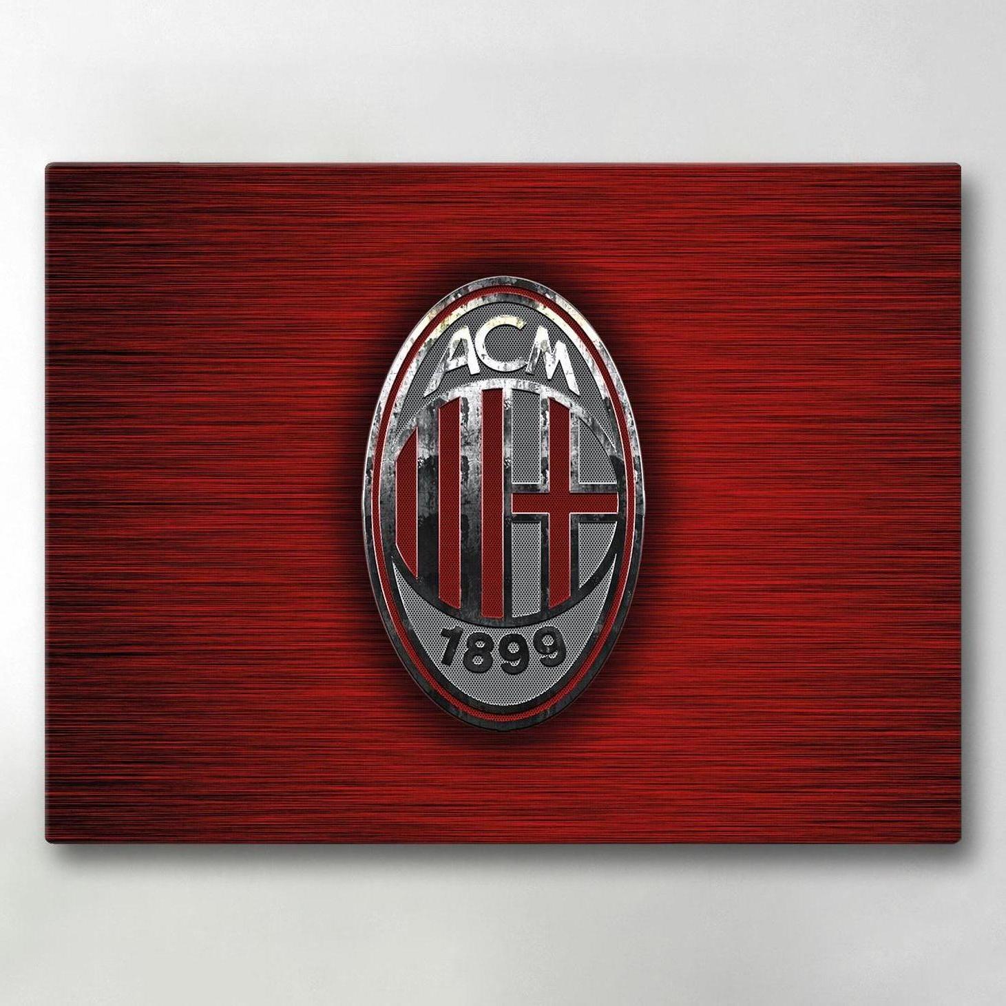 Canvastavla / Tavla - AC Milan - 40x30 cm - Canvas