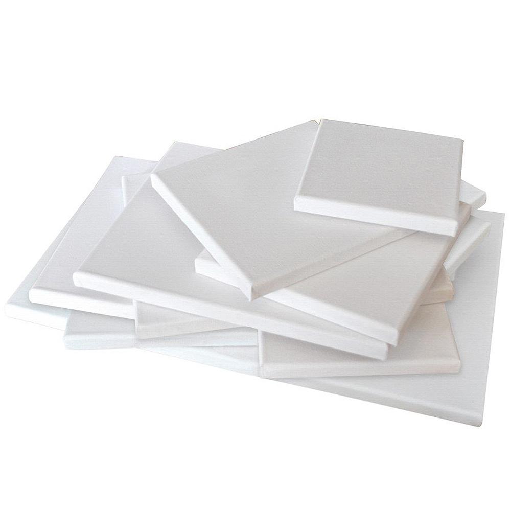 3-Pack - Canvastavla 40x30 cm - Tavla / Målarduk - Canvas Vit