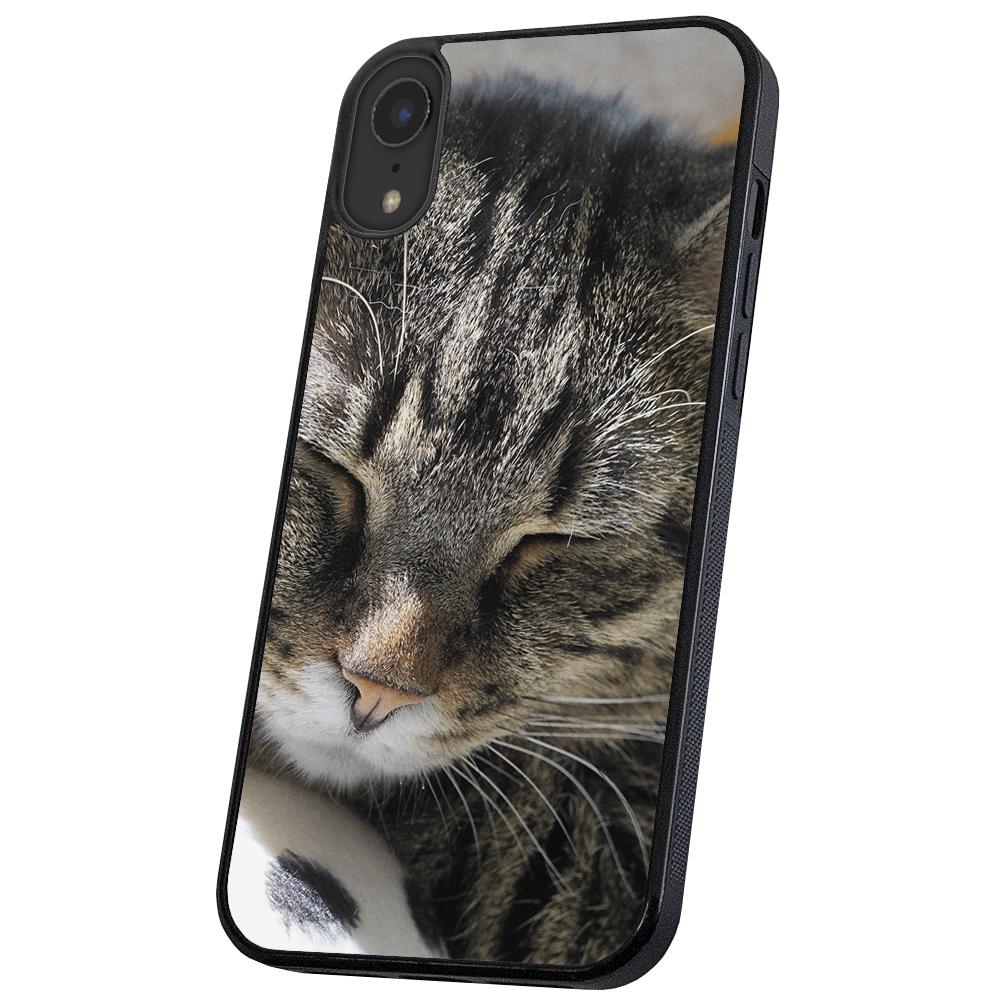 iPhone X/XS - Skal/Mobilskal Sovande Katt