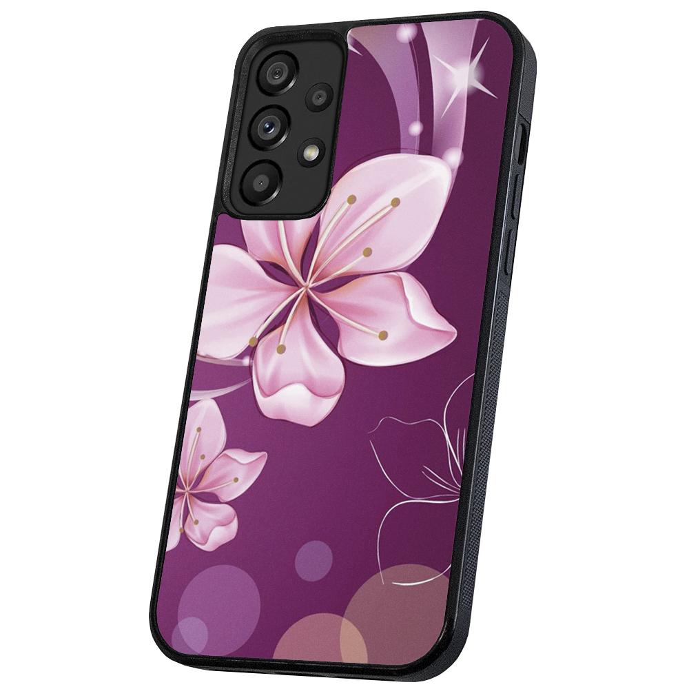 Galaxy A53 - Skal/Mobilskal Vit Blomma