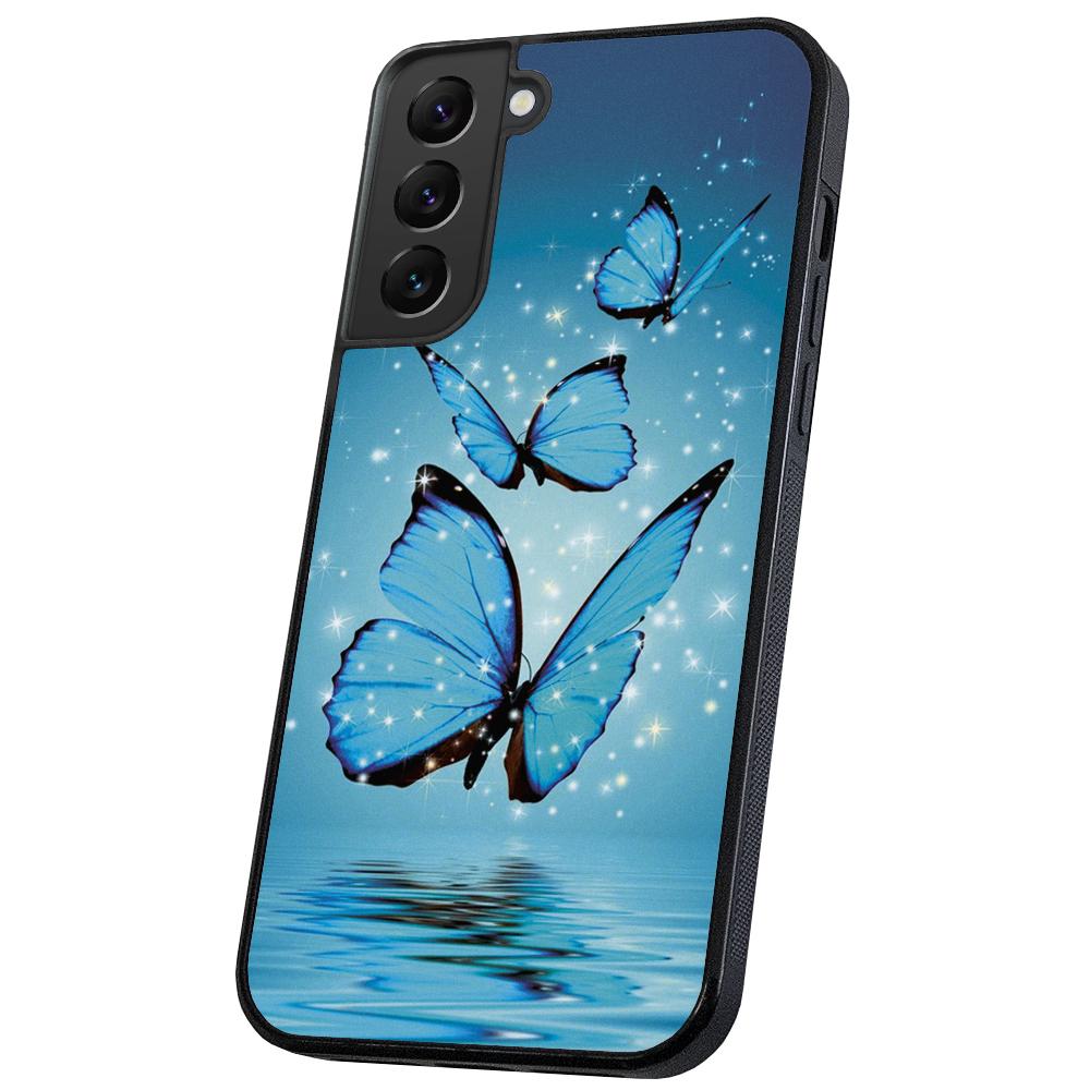 Galaxy S21 FE - Skal/Mobilskal Glittrande Fjärilar