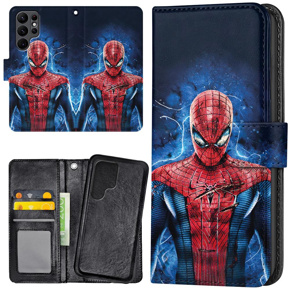 Samsung Galaxy S22 Ultra - Plånboksfodral/Skal Spiderman