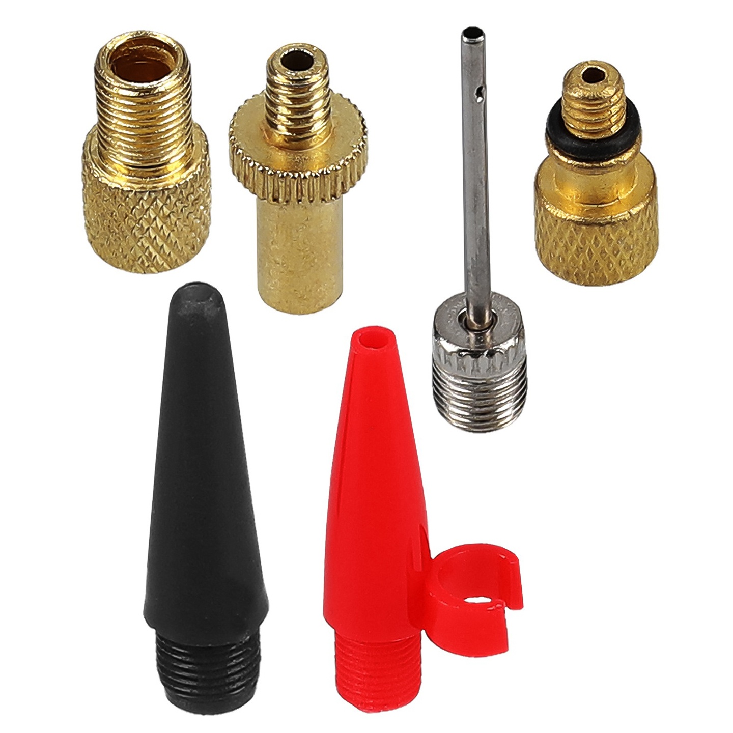 6-Pak Nippelsett - Nipler til Sykkel og Pumpe