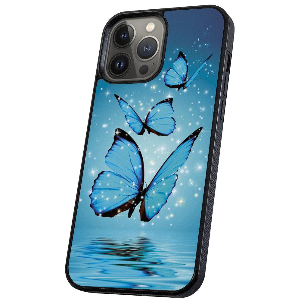 iPhone 14 Pro - Skal/Mobilskal Glittrande Fjärilar