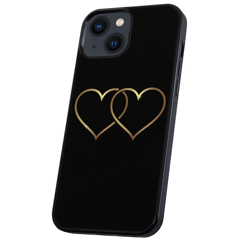 iPhone 14/15 Plus - Skal/Mobilskal Double Hearts