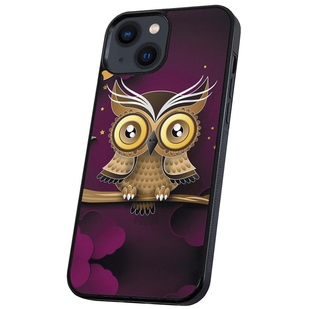iPhone 14/15 Plus - Skal/Mobilskal Ljusbrun Uggla