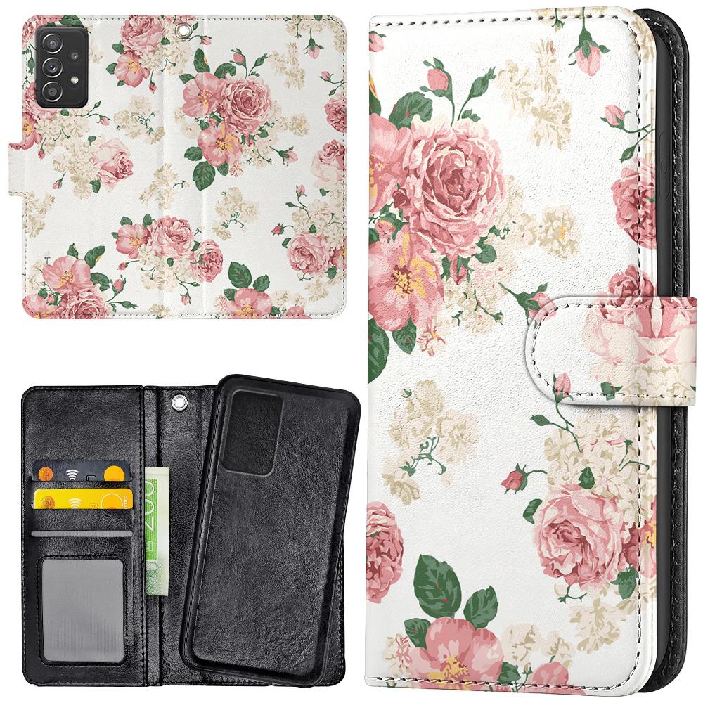 Samsung Galaxy A53 5G - Plånboksfodral/Skal Retro Blommor