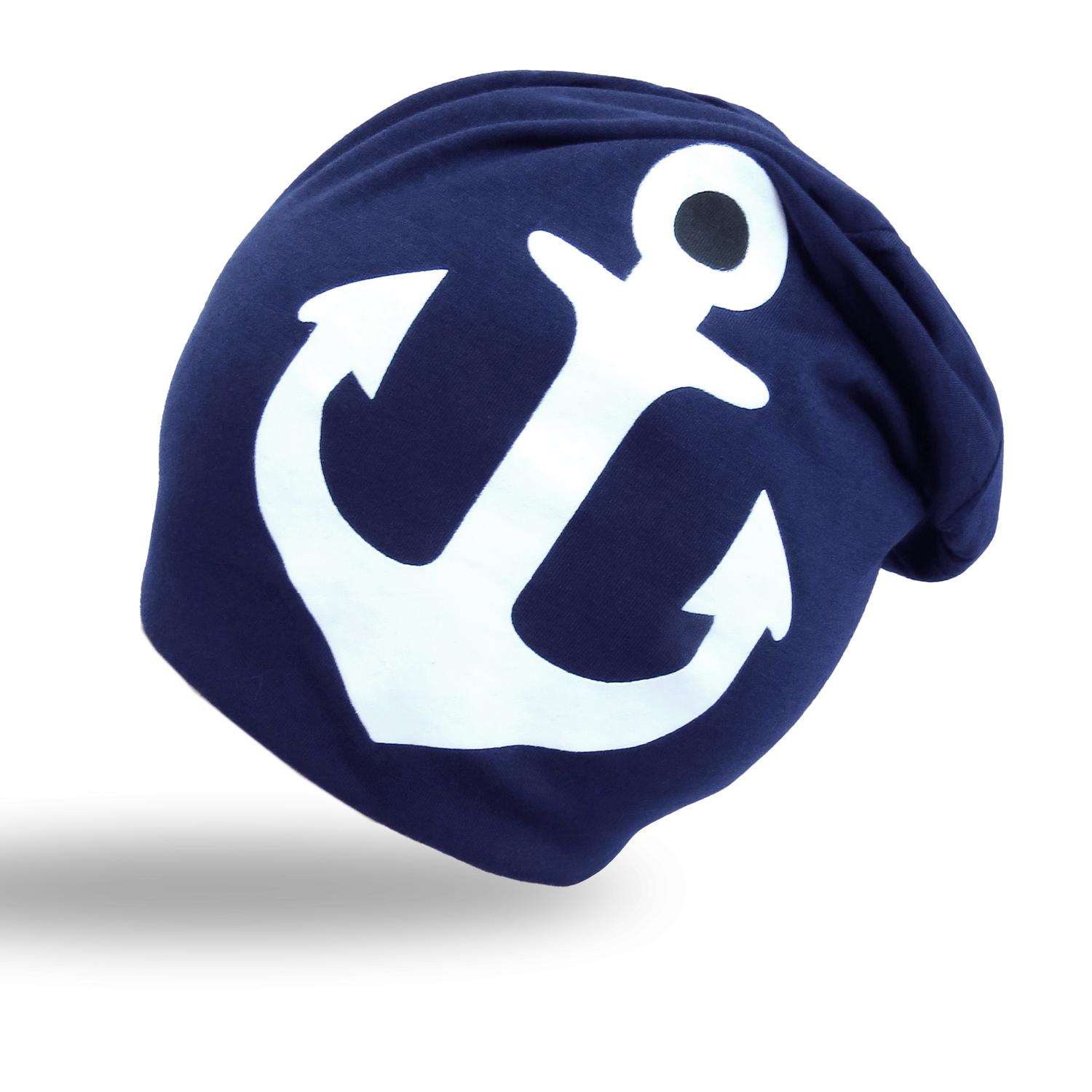 Valkoinen Pipo / Beanie - Ankkuri