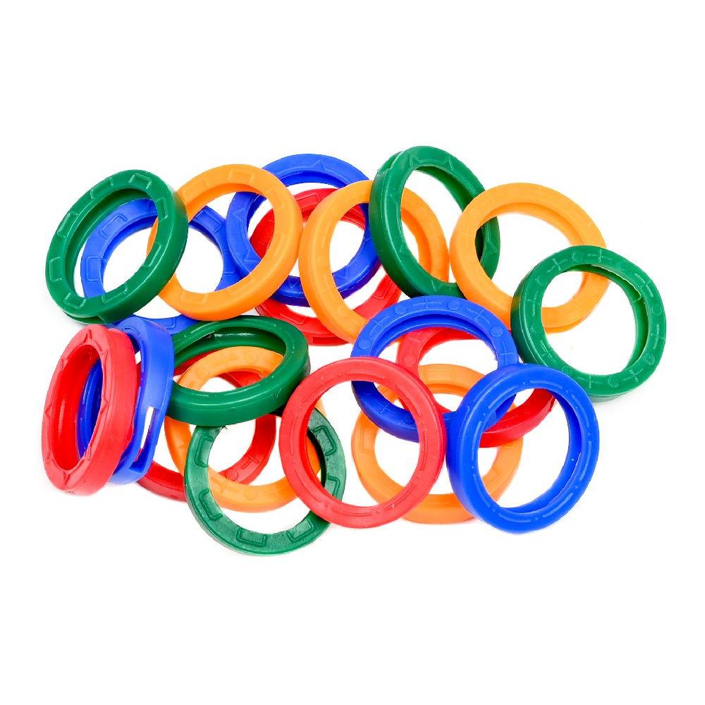 20-Pack - Nyckelmärkning / Kennring - Färgmarkera dina nycklar